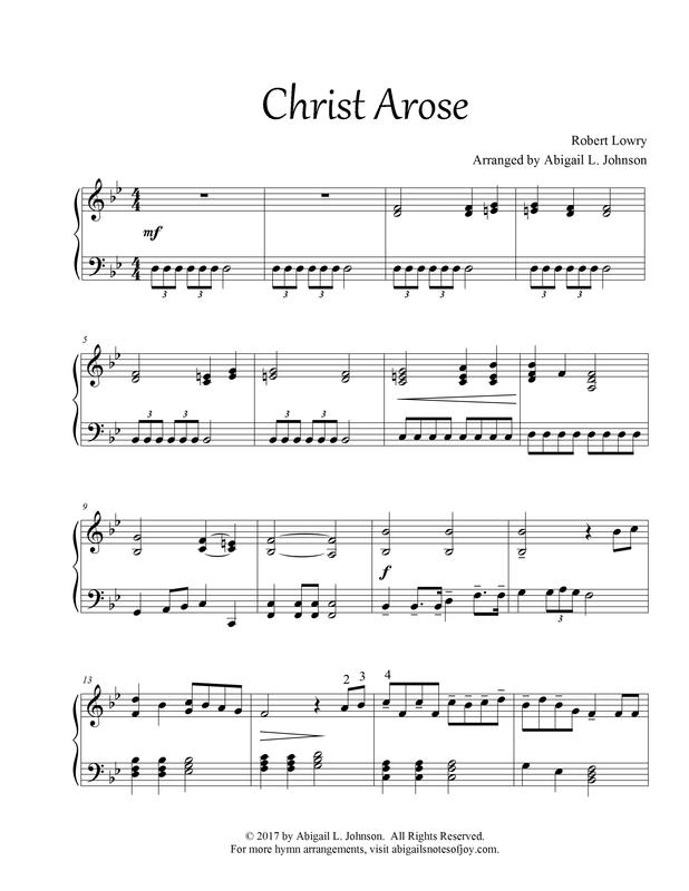Christ Arose Sheet Music